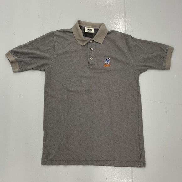Vintage 90s New York Mets Grey Lee Sport MLB Polo - Picture 1 of 3